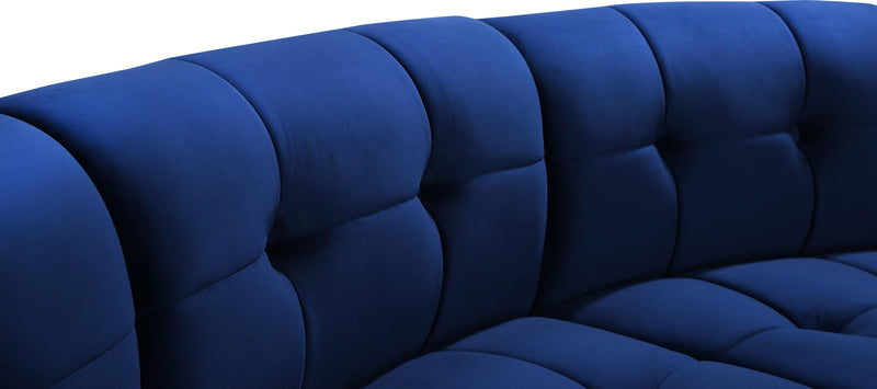 Limitless Navy Velvet 13pc. Modular Sectional