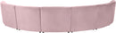 Limitless Pink Velvet 7pc. Modular Sectional