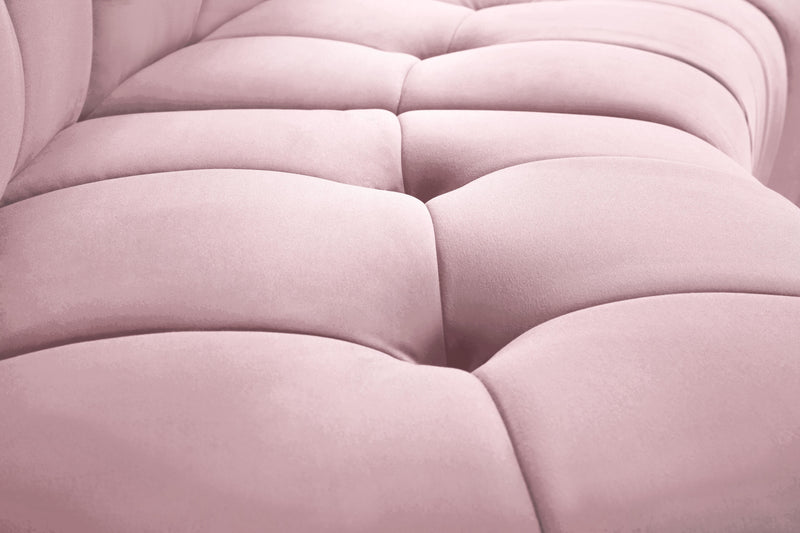 Limitless Pink Velvet 5pc. Modular Sectional