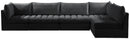 Jacob Black Velvet Modular Sectional