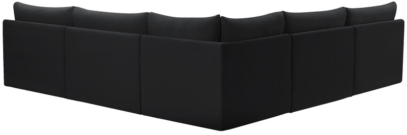 Jacob Black Velvet Modular Sectional