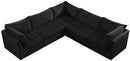 Jacob Black Velvet Modular Sectional