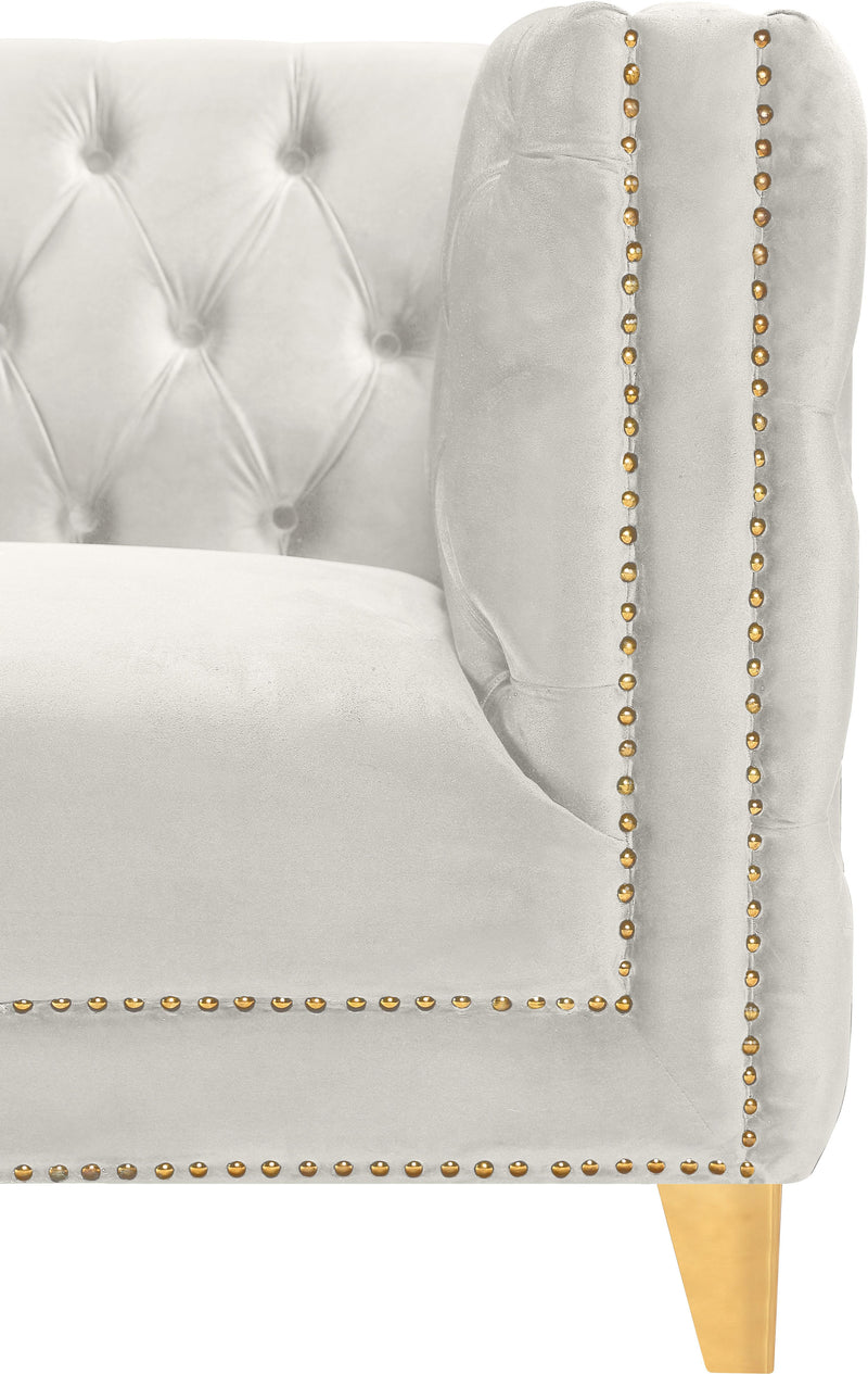 Michelle Cream Velvet Sofa