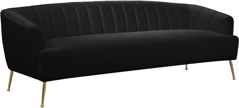 Tori Black Velvet Sofa image