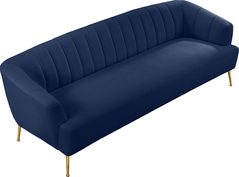 Tori Navy Velvet Sofa