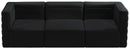 Quincy Black Velvet Modular Sofa