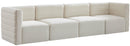 Quincy Cream Velvet Modular Sofa image