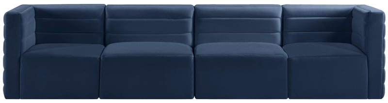 Quincy Navy Velvet Modular Sofa