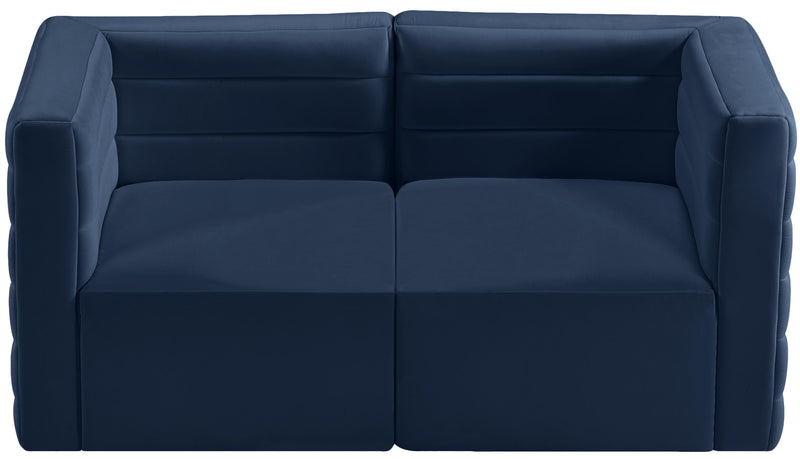 Quincy Navy Velvet Modular Sofa