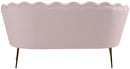 Gardenia Pink Velvet Loveseat