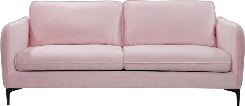 Poppy Pink Velvet Sofa