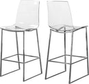 Lumen Chrome Metal/Lucite Polycarbonate Stool image