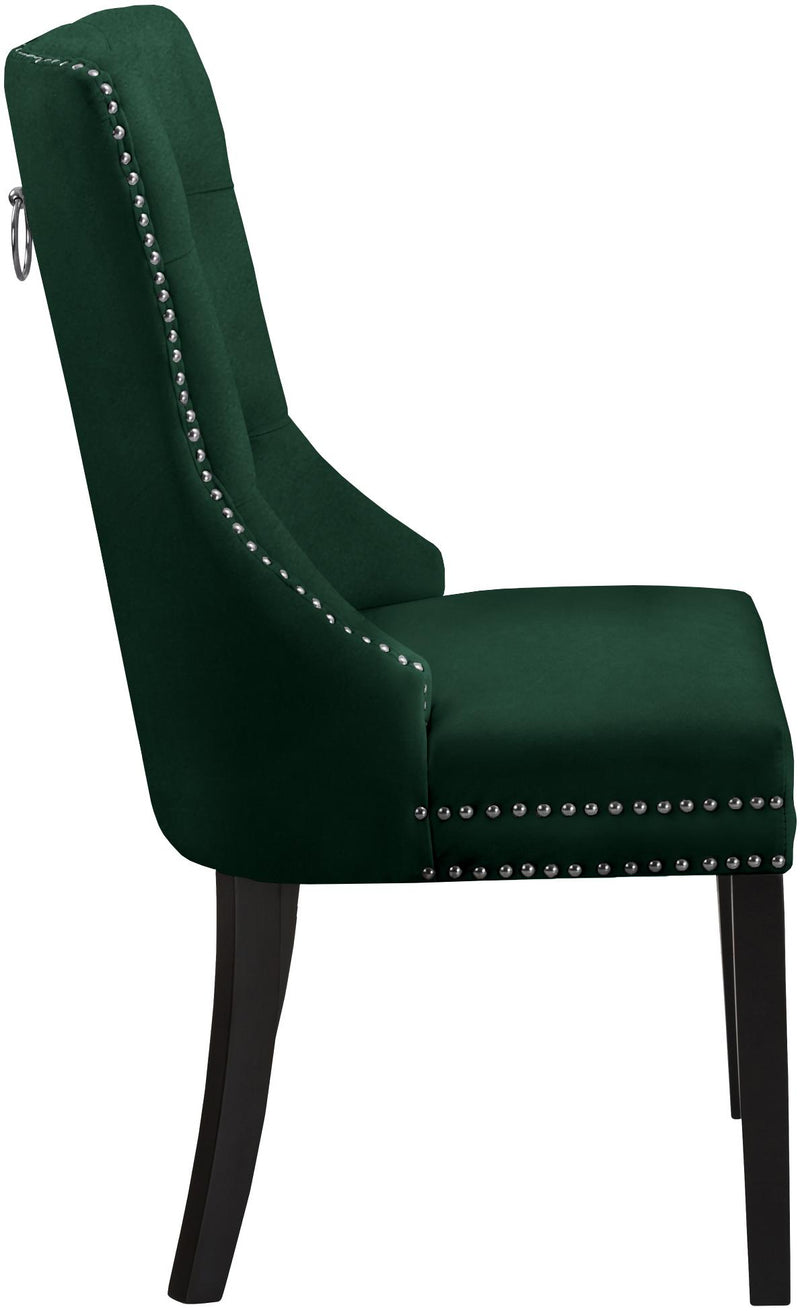 Nikki Green Velvet Dining Chair