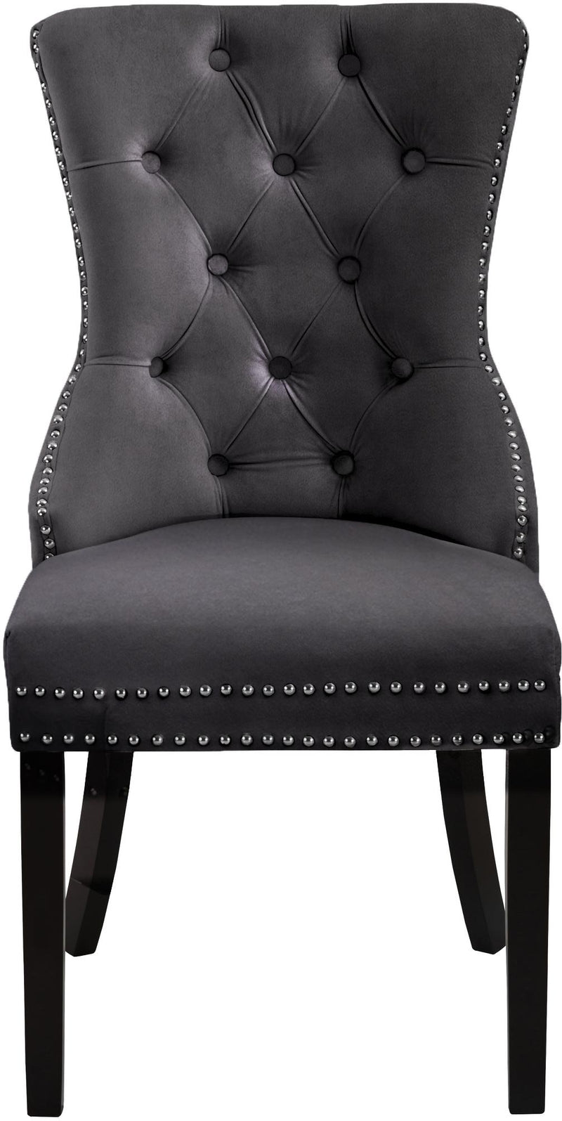 Nikki Grey Velvet Dining Chair