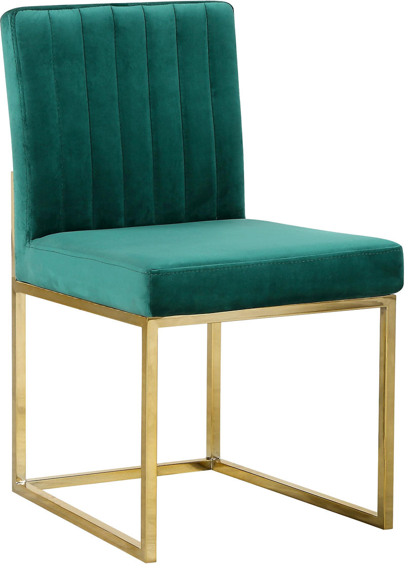 Giselle Green Velvet Dining Chair