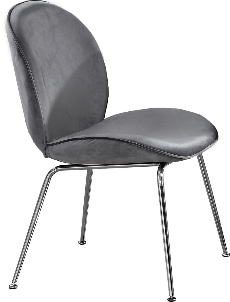 Paris Grey Velvet Dining Chair