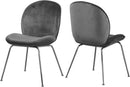 Paris Grey Velvet Dining Chair