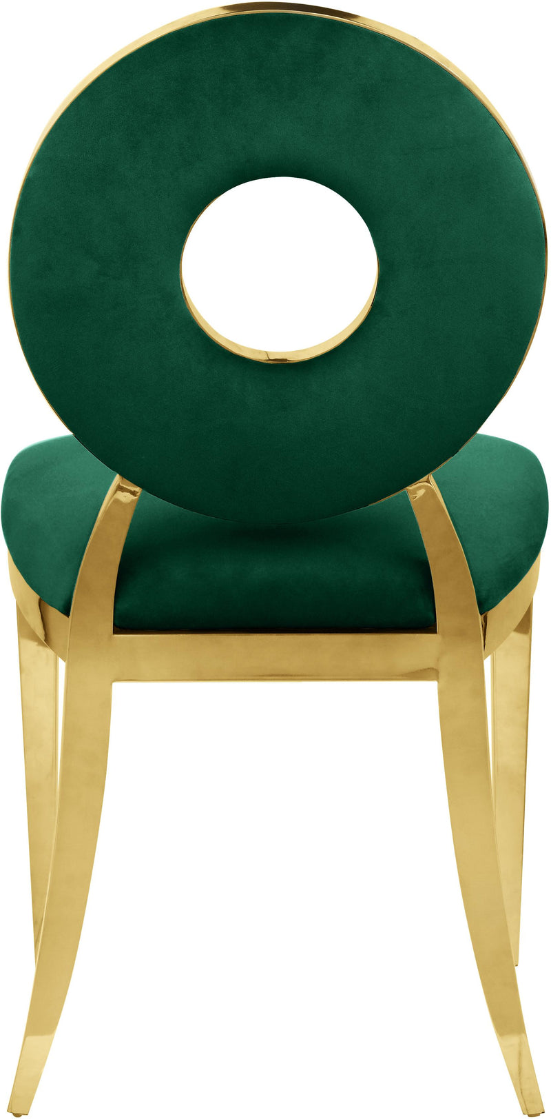 Carousel Green Velvet Dining Chair