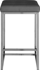 Nicola Grey Faux Leather Stool