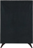 Elly Grey Velvet Twin Bed