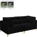 Julia Black Velvet Modular Sofa image