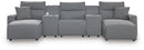 Modmax II Reclining Sectional with Double Chaise and Consoles