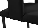 Caleb Black Velvet Dining Chair