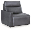 ModZ Power Reclining Sectional Loveseat with Audio Console