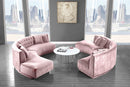 Kenzi Pink Velvet 2pc. Sectional