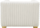 Ravish Cream Velvet Chair