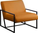 Industry Cognac Faux Leather Accent Chair