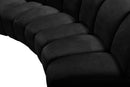 Infinity Black Velvet 11pc. Modular Sectional