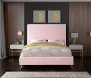 Jasmine Pink Velvet King Bed