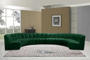 Infinity Green Velvet 8pc. Modular Sectional