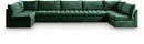 Jacob Green Velvet Modular Sectional