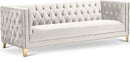 Michelle Cream Velvet Sofa