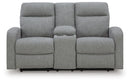 Gauntlet Reclining Loveseat with Console