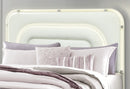 Lyra Beige Bed with LED