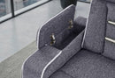 U1895 Grey P2 Reclining Sofa/Console Reclining Loveseat/Recliner