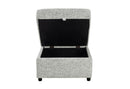 U9401 Nickel Sofa Bed Ottoman with Storage