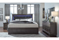 Pompei Queen Bed, Dresser, Mirror and 2 Nightstands