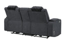 U8000 Pwr Console Rec Loveseat with PHR, LED and Speaker