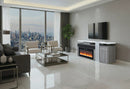 Zoro Grey 76" Entertainment Unit with Bluetooth Speaker