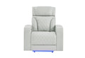 U8611 Blanche Power Recliner with Power Headrest and LED