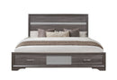 Seville Grey Bed Dresser Mirror Nightstand