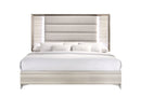 Zambrano White Bed with LED