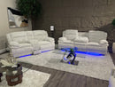 U8686 Black Pwr Rec Sofa W/ LED/Pwr Con Rec Ls W/LED/Pwr Rec W/LED