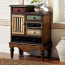 NECHE Multi/Antique Walnut Accent Chest - Star USA Furniture Inc