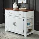 Isobel White/Oak Server - Star USA Furniture Inc