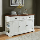 Izabella White/Oak Server - Star USA Furniture Inc